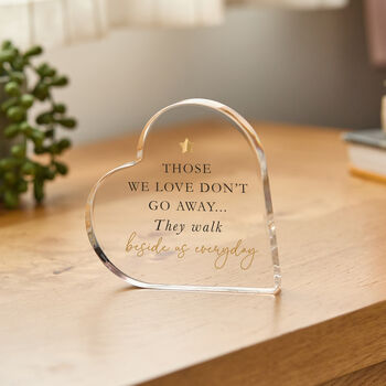 Those We Love Memorial Heart Plaque Gift, 3 of 5