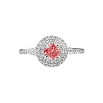 Created Brilliance Sienna Pink Lab Grown Diamond Ring, 3 of 6
