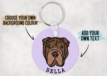 Shar Pei Face Keyring, 4 of 6