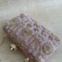 Dark Pink Handcrafted Rectangular Clutch Bag, thumbnail 6 of 10