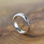 Textured 4mm Wide Silver Storybook Ring, thumbnail 2 of 4