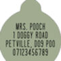 Little Pastel Green Daisies Custom ID Dog Tag, thumbnail 2 of 2