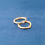 Gold 18 Mm Minimalistic Everyday Hoops, thumbnail 3 of 7