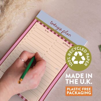 Daily Planner Pad A5 | Berry Stripe, 4 of 5