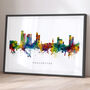 Manchester Cityscape Skyline Print, thumbnail 2 of 12