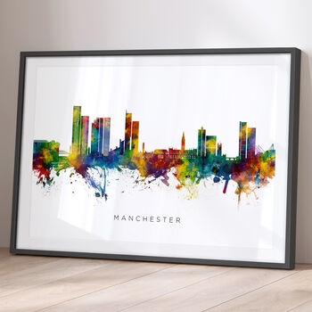 Manchester Cityscape Skyline Print, 2 of 12
