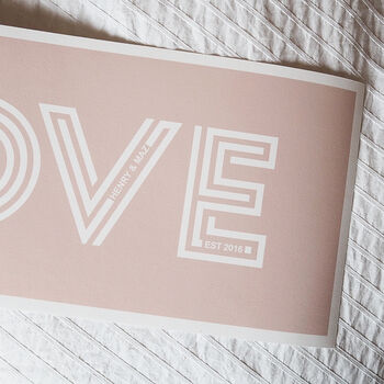 Love Print With Hidden Personalised Secret Message, 3 of 10