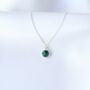 Emerald May Birthstone Necklace | May Birthday Gift | Taurus Birthstone Jewellery, thumbnail 6 of 6