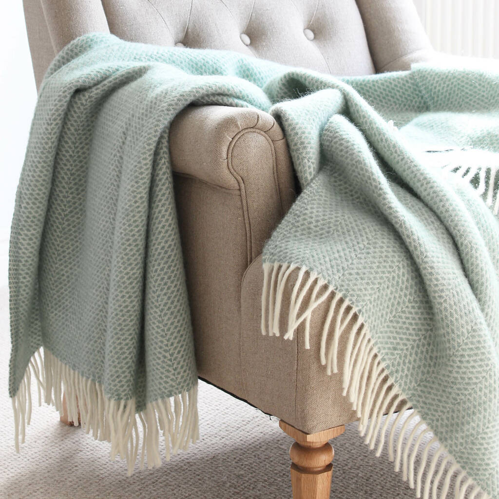 St Ives Woven Wool Throw By Marquis & Dawe