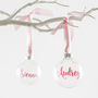 Personalised Baby Glass Bauble, thumbnail 2 of 5