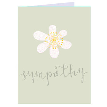 Mini Gold Foiled Sympathy Card, 2 of 5