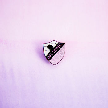 25mm Unicorn Believer Crest Enamel Pin Badge, 5 of 7
