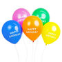 Set Of 12 Mix Rainbow Colour And Confetti Balloons, thumbnail 4 of 4