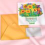 Pop Up 3D Card Bouquet Of Sunflowers, thumbnail 2 of 3