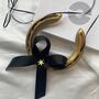 Personalised Gold Snowflake Charm Lucky Wedding Horseshoe, thumbnail 5 of 7