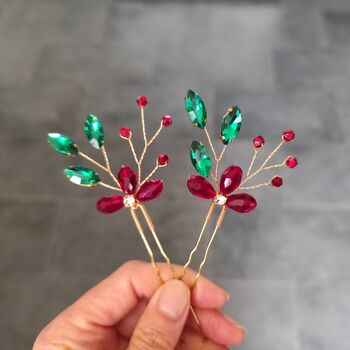 Christmas Hair Pin Set Of Two, 2 of 11