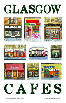 Glasgow Cafes Tea Towel, 2 of 4