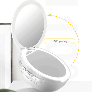 Portable LED Vanity Mirror And Bluetooth Speaker, 3 of 6