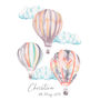 Personalised Hot Air Balloon Art Print, thumbnail 3 of 5