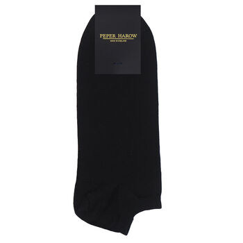 Classic Black And Mayfair Purple Men's Trainer Socks, 2 of 5