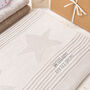 Unisex Grey Big Star Baby Blanket, thumbnail 1 of 8