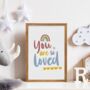 You Are So Loved Nursery Print, thumbnail 2 of 5