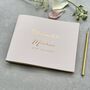 Personalised Wedding Guest Book With Romantic Script, thumbnail 1 of 6