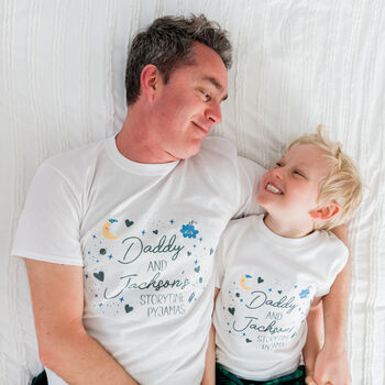 Personalised Daddy, Mummy, Child Bedtime Story Pyjamas, 6 of 8