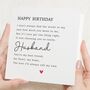 Personalised Birthday Card For Husband With Poem, thumbnail 1 of 7