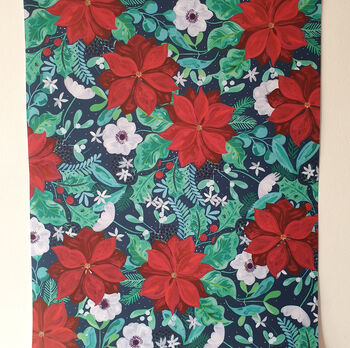 Poinsettia Wrapping Paper, 7 of 8