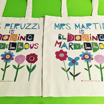 Personalised Blooming Marvellous Teacher Bag, 6 of 9