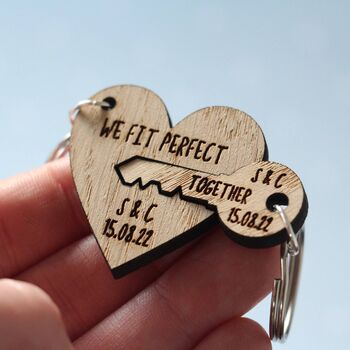 Personalised Valentine Day Engraved Key To My Heart, 2 of 7