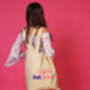 Chaotic But Iconic Cream Tote Bag, thumbnail 3 of 4