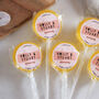 Personalised Heart Confetti Wedding Favour Lollipops, thumbnail 2 of 5