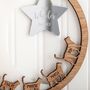 Wooden Cat Themed Family Wall Hanging, thumbnail 3 of 3