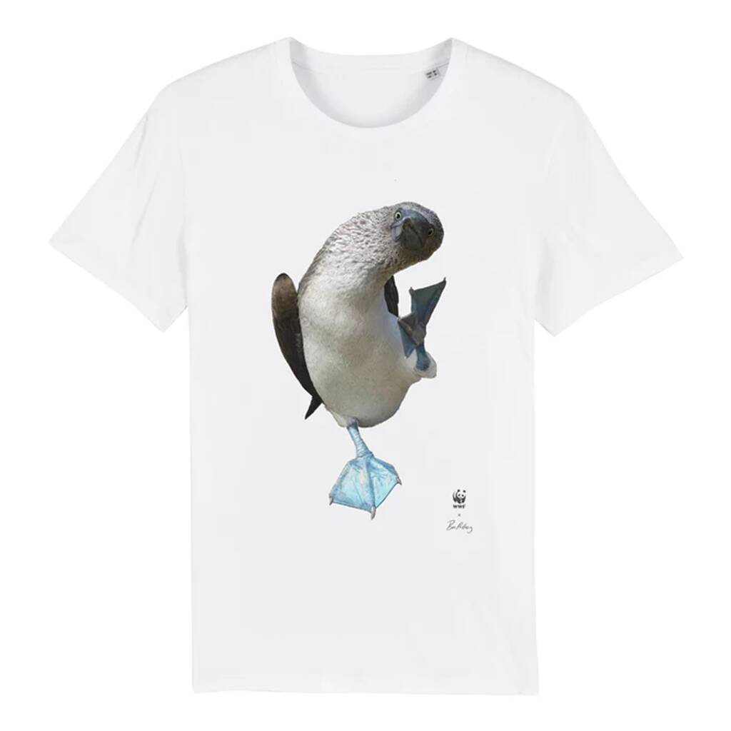 Wwf X Ben Rothery T Shirts Blue Footed Booby