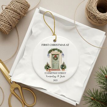 Personalised New Home Christmas Door Bauble, 5 of 5