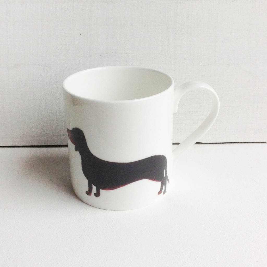 smooth haired dachshund mug by dimbleby ceramics | notonthehighstreet.com