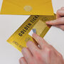 Personalised Golden Ticket Scratchable Gift Voucher, thumbnail 3 of 12