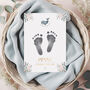 'Welcome To The World' Inkless Hand And Footprint Kit With Gold Foil Personalisation, thumbnail 2 of 5