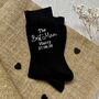 Personalised The Best Man Wedding Day Socks, thumbnail 1 of 3