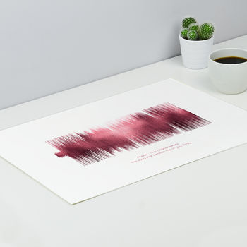 Personalised Limited Edition Sound Wave Print, 9 of 9