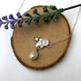Sterling Silver Flower And Pearl Necklace, thumbnail 8 of 10