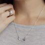 'Wish' Banner Word Necklace, thumbnail 4 of 6