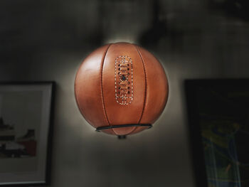 Leather Basketball And Wooden Stand, 5 of 5