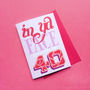 Personalised 'In Ya Face' 40th Birthday Card, thumbnail 1 of 4