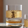 Two Luxury Gold Leaf Whisky Glasses, thumbnail 6 of 9