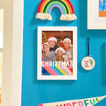 Personalised Family Christmas Rainbow Print, 2 of 8