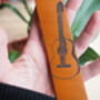 Personalised Guitar Leather Book Mark, thumbnail 3 of 7