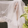 Personalised Bow Veil With Crystal Letter Embellishment, thumbnail 1 of 8